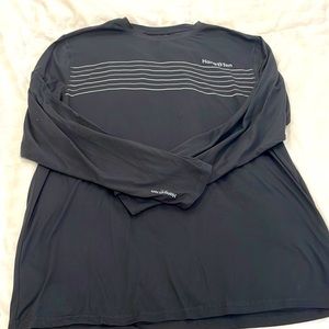 Charcoal and light grey long sleeve basic top (XL)           Brand - Hang Ten